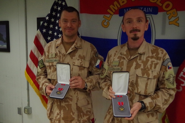 Chief Warrant Officer Lavicka and Captain Pazdera