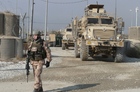 Czech patrol leaves the Bagram base 