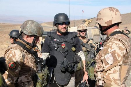 Soldiers accompany civilians during their trips to projects' sites
