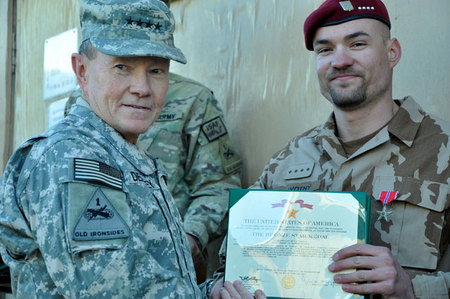 General Dempsey and Staff Sergeant Novotny