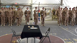 Ilustrační obrázek ke článkuZákladnu Bagram opouští 12. strážní rota a přenechává své místo a operační úkol vojákům z Chrudimi