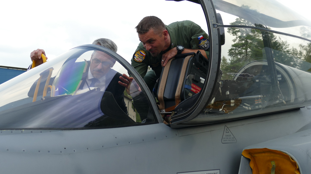 Czech and Estonian Defence Ministers attend handover ceremony as airmen from Čáslav AFB take over operational assignment for Baltic Air Policing 