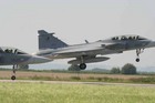 Illustration picture to the article Supersonic Aircraft JAS-39 Gripen