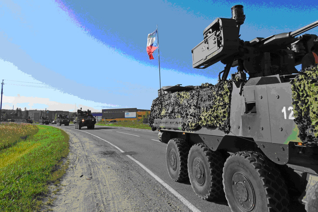 Convoy heading for Latvia for Namejs 2018 exercise