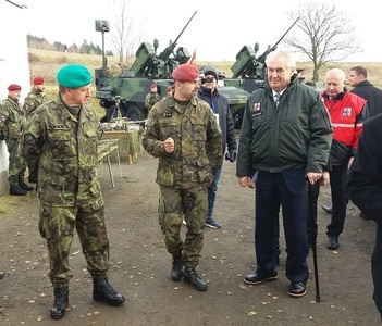 Welcoming President Milos Zeman at the Vrsovice range