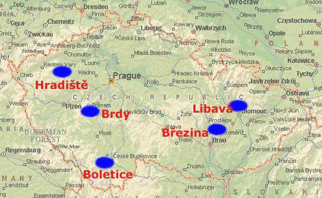 Czech military training areas