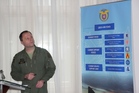  Prezentaci o českých vzdušných silách přednesl plukovník Petr Tománek, náčelník odboru bojové přípravy Vzdušných sil AČR