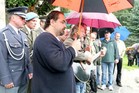 Výročí tragického úmrtí četaře Petra Valeše a rotmistra Luďka Zemana si každý rok připomínají v Rožmitále na Šumavě jejich přátelé, spolubojovníci a rodinní příslušníci (1)