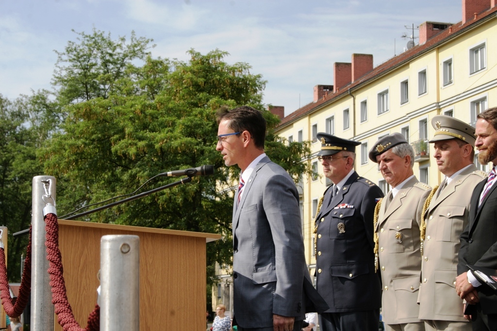 Krátkou zdravici přednesl primátor města Pardubic Martin Charvát 