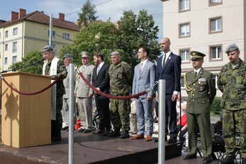 Vojenský kaplan provedl pietní akt za padlé a zemřelé