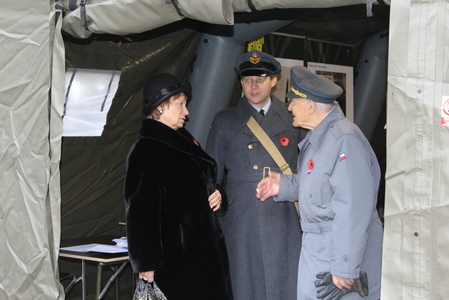 Válečný veterán si zavzpomínal ve stanu věnovaném letcům RAF