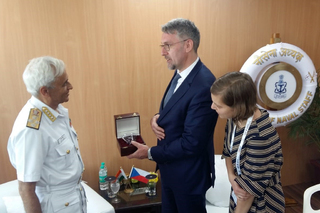 Meeting with the Chairman of the Chiefs of Staff Committee and Chief of the Naval Staff Admiral Sunil Lanba