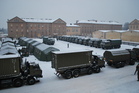 Equipment and material of chemical detachment for NRF 2013 at Liberec - 31st Radiological, Chemical and Biological Protection Brigade (January 2013)
