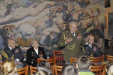 Součástí slavnosti v Želči byla i beseda s veterány 2. světové války