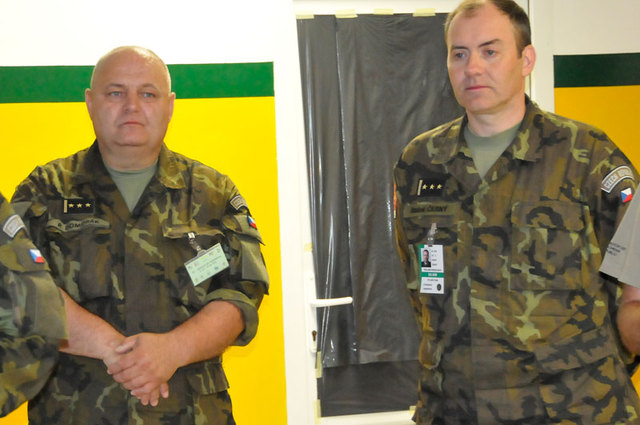 S náměty obou cvičení seznámili hosty při prezentačním dni plukovníci gšt. Rostislav Domorák a Radek Černý