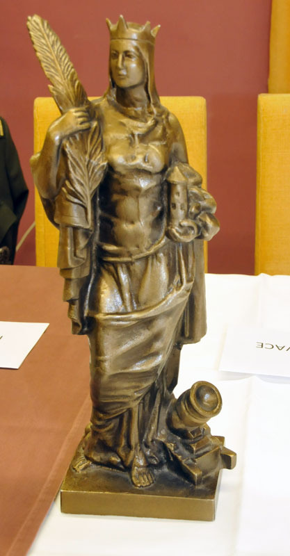Svatá Barbora - patronka cechu kanonýrského