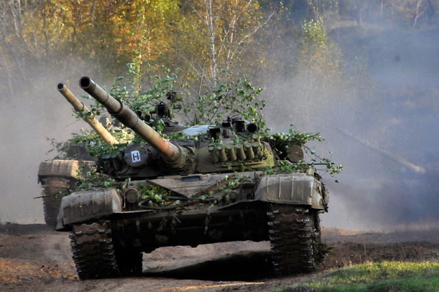 V sestavě 3. české roty byly zařazeni také slovenští tankisté z Trebišova s tanky T-72