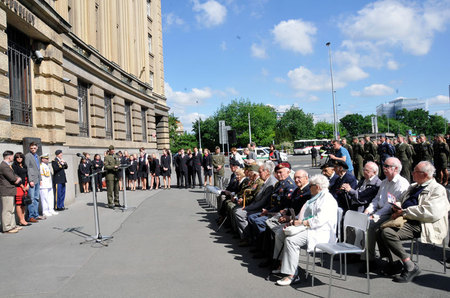 Mezi čestnými hosty byli váleční veteráni i pamětníci období Heydrichiády