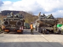 T-72M4CZ tanks leaving Parsberg train station heading to Hohenfels JMRC