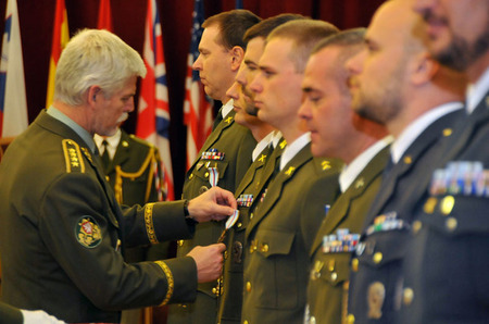 Vojáci 9. úkolového uskupení AČR převzali ocenění za svou práci