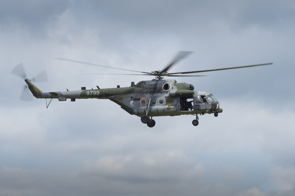 Vrtulník Mi-171ŠM je ve výzbroji 222. vrtulníkové letky 22. základny vrtulníkového letectva 