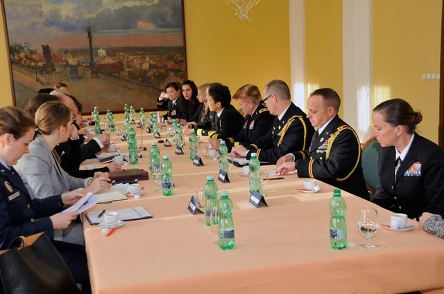 Z přijetí delegace americké armády na Ministerstvu obrany ČR
