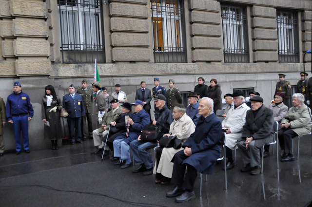 Část hostů zahájení výstavy s názvem Tobrucké krysy