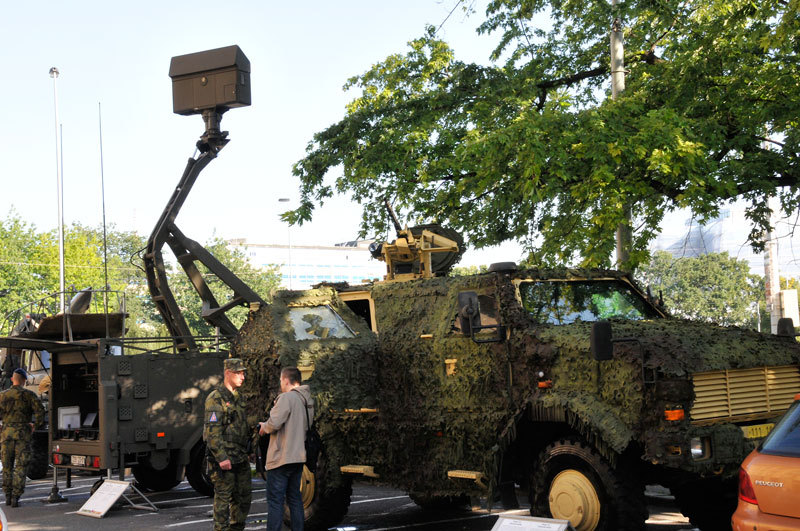 Strakoničtí  protiletadlovci přivezli do Prahy na zahájení výstavy část své techniky