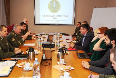 První workshop k přípravě takticko-metodického cvičení právní služby Armády České republiky „JUS IN BELLO 2018“.