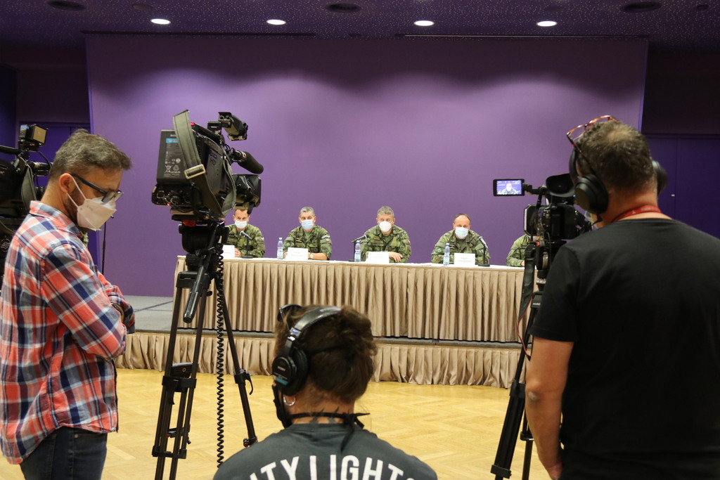 V Domě armády Praha proběhla tisková konference představitelů Armády ČR o obnovení cvičení Aktivní zálohy