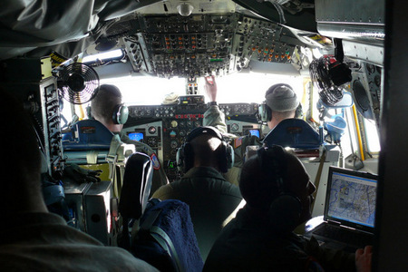 Cockpit of OC-135B