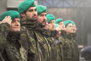 Slavnostní nástup ke vzniku Skupiny kybernetických sil a informačních operací