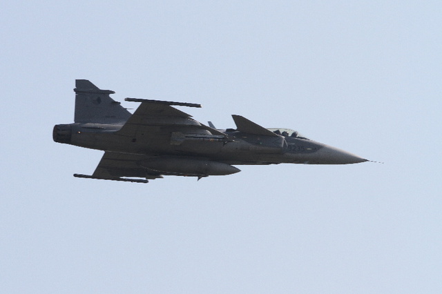 Letová ukázka Jas 39C Gripen