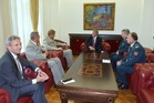 Z přijetí armádního generála Bečváře u prezidenta Makedonie