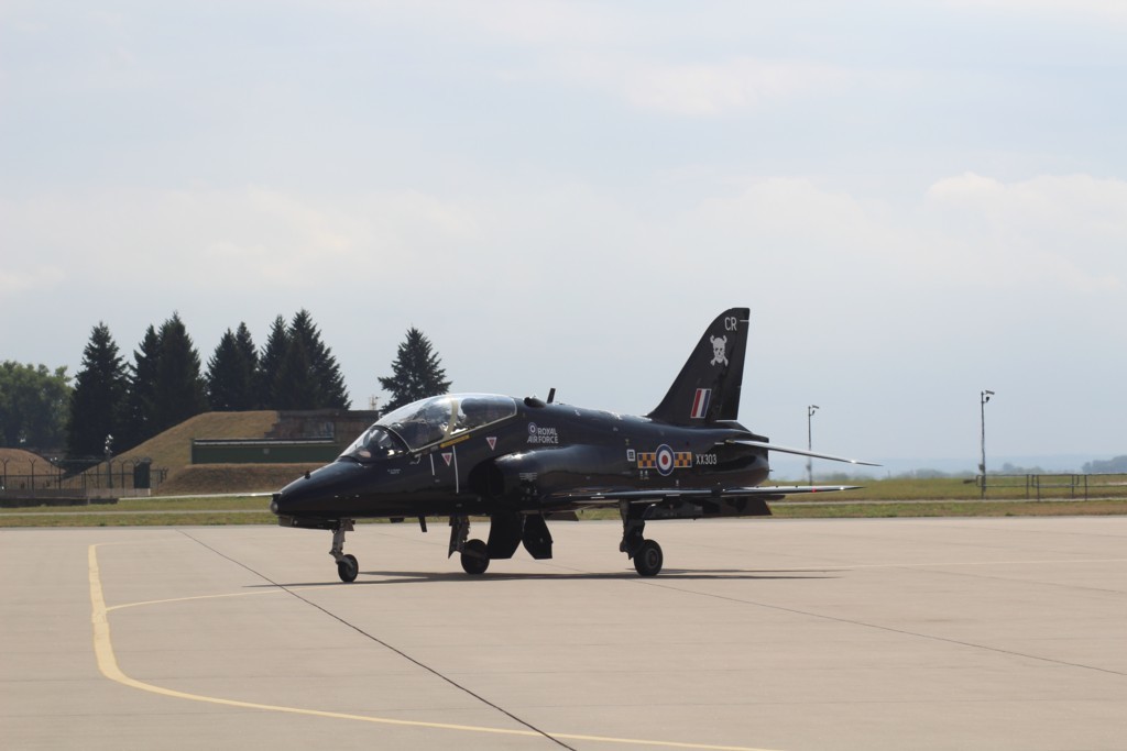 Letoun Hawk T1 z výzbroje 100. letky britské Royal Air Force 