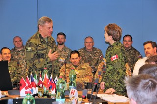 Konferenci na Generálním štábu AČR zahájil ředitel Společného operačního centra MO generálmajor Jiří Verner