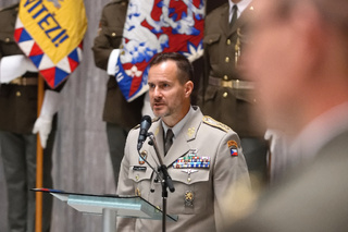 Generálporučík Karel Řehka ve svém úvodním vystoupení