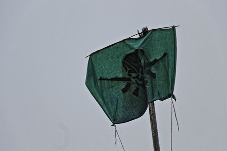  Vlajka Komanda lebek, smyšlené polovojenské jednotky