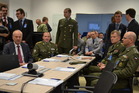 Účastníci slavnostního otevření CBRN Reach Back operačního centra