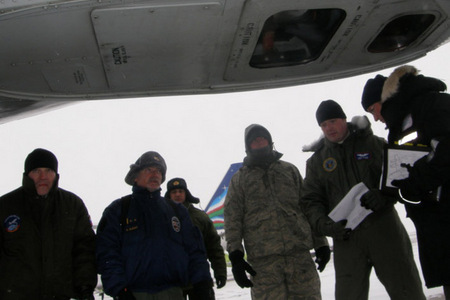 Inspection of the aircraft at Ulan-Ude, Russia