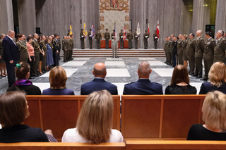 Ceremoniál se konal ve Slavnostní síni Národního památníku na Vítkově
