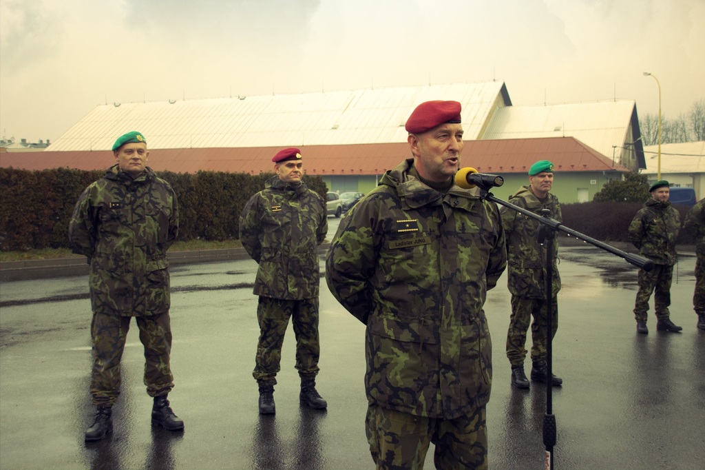 Brigádní generál Jung poděkoval jednotce za její dosavadní práci pro pozemní síly