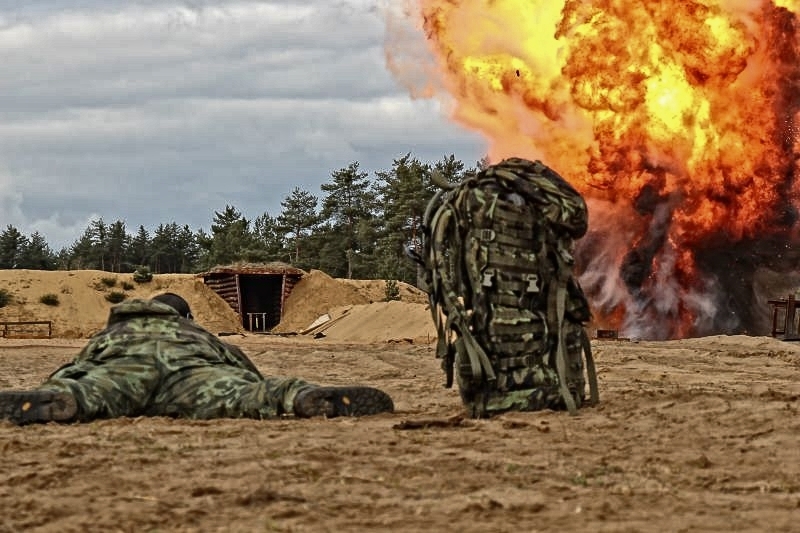 An unexpected moment during one of the shooting events