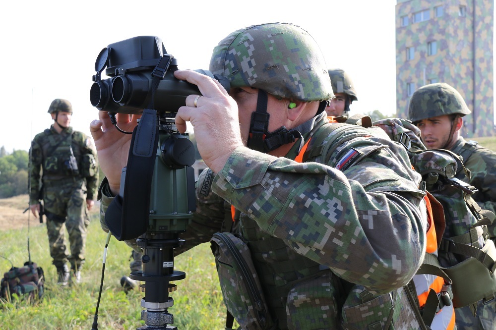 Do cvičení byli začleněni i dělostřelci slovenské  armády