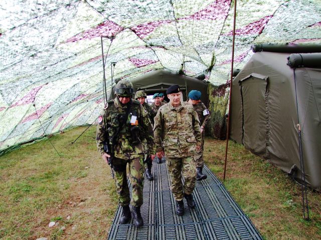  Dánského generála Torbena Doena Møllera velmi zaujala koncepce celého hlavního místa velení