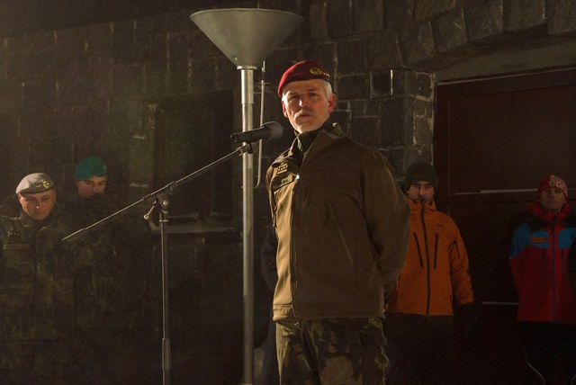 Armádní generál Petr Pavel hovoří k vojákům