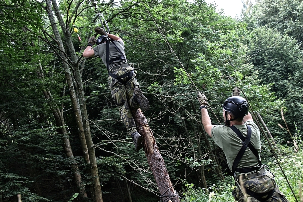 Postavení kůlu a zapískání na píšťalku prověřilo schopnost spolupráce