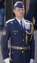 Četař Jiří Průcha ještě jako příslušník Čestné strážč