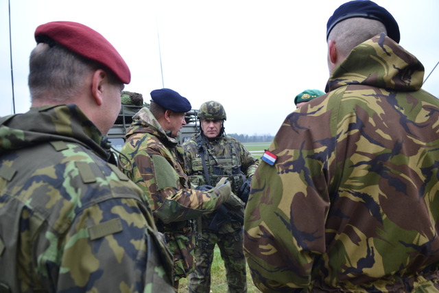The evaluation team also includes Dutch officers