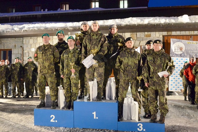 Vítězové armádního závodu Winter Survival 2013